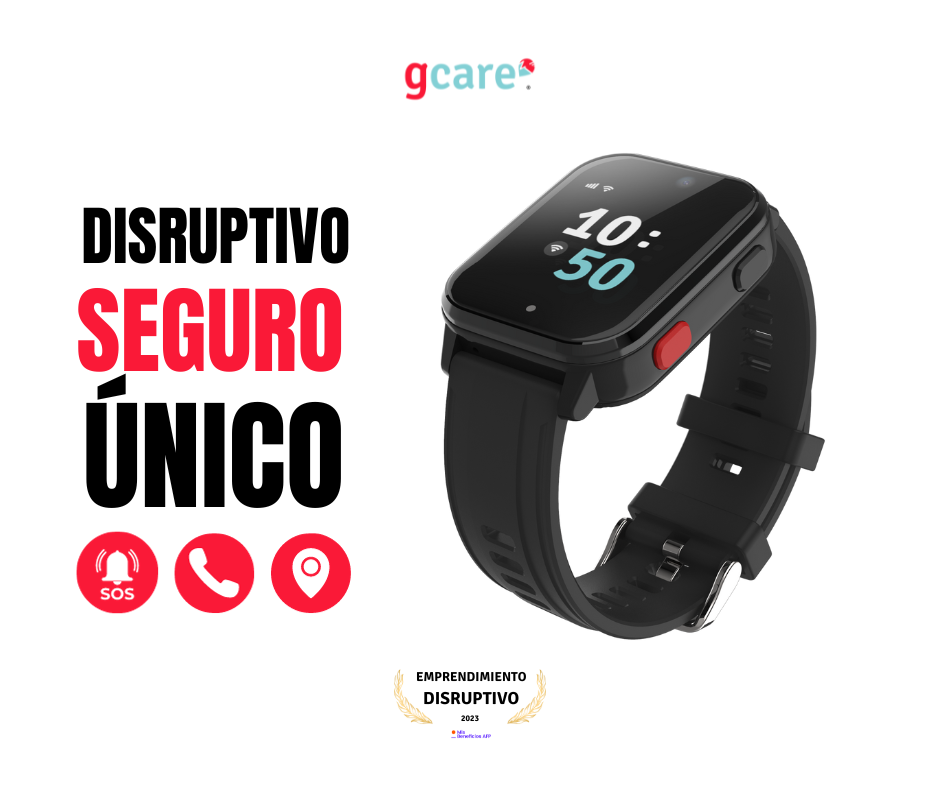 RELOJ LOCALIZADOR SOS GPS 4G CON TRACKER GCARE GCare